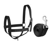 Generisch Nylon Cow Halter - Adjustable Foal and Calf Halter with Lead Rope, Bridle for Training Cattle and Horses, Riding Accessories for Small, Donkeys, Goats and Livestock