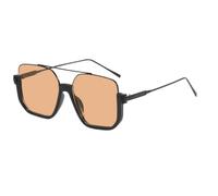 Generisch Occhiali Da Sole Donna | 5.67 x 2.2 pollici Occhiali Polarizzati Alla Con Protettive, Montatura Grande Stile Retro Per Guida, Viaggio E Vacanze, Tea Brown, Siehe Beschreibung