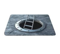 Generisch Optical Illusion Rug, Decorative Non-Slip Doormat, Floorless Design, Pile Rug, Optical Illusion, for Indoor, Outdoor, Bathroom, Kitchen, Bedroom, Living Room, Patio, Entrance