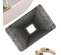 Generisch Optical Illusion Rug Hole, Approx. 80 x 50 cm, Non-Slip Fun Rug, 3D Illusion Rug, For Birthday, Halloween, Thanksgiving, Holidays, Party, Year-turn, Hallway