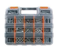 Generisch Organisateur de Vis et Écrous - Conteneur Double Face 34 Compartments | Rangement Petites Pièces | Pour Perles, Bijoux, Composants Électroniques, Loisirs Créatifs, Atelier, Bricolage