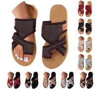 Generisch Orthopaedic Sandals Women, Slippers Women's Mesh Open Outdoor Sandals Breathable Sandals Comfortable Toe Sandals Lightweight Slippers Indoor Outdoor Sports Shoes Ortho Comfort Mesh Slippers