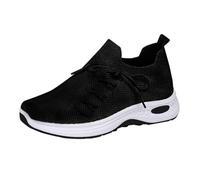 Generisch Orthopaedic Shoes Diabetic Shoes Women's Walking Shoes Lightweight Width H Mesh Breathable Casual Running Shoes Comfortable Outdoor Summer Shoes Trainers Long Standing, black, 6 UK