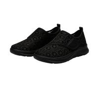 Generisch Orthopaedic Shoes for Women, Slip-On Wide Feet Trainers with Embroidered Without Laces, Lightweight Sports Shoes, Walking Running Shoes, Diabetic Shoes, Wide H, Comfortable Casual Shoes
