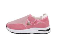 Generisch Orthopaedic Shoes Women's Loafer Summer Knitted Breathable Lightweight Running Shoes Width H Mesh Comfortable Walking Shoes Outdoor Slip On Soft Sole Summer Shoes 34-42 EU, pink, 9 UK
