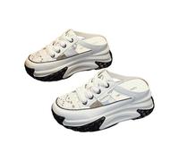 Generisch Orthopaedic Shoes Women's Platform Slippers Clogs Casual Comfortable Walking Trainers Slip On Slippers Mules Casual Shoes Summer Non-Slip Road Running Shoes Walking Shoes, White, 7 UK