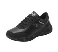 Generisch Orthopaedic trainers, women's running shoes with good cushioning, breathable, ultra comfortable walking shoes, lightweight, leisure, road running shoes, slip-on shoes, sports shoes, black, 8