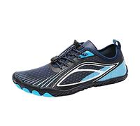 Generisch Outdoor Pair Women's Waterproof Mountaineering Casual Sports Shoes Lace-Up Shoes Beach Running Breathable Shoes with Soft Base, darkblue, 6 UK