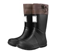 Generisch Outdoor Rain Boots for Waterproof Mid Height Wellington Boots Hiking Camping Adventure Comfortable for Everyday School Leisure Non-Slip Sole, black, 26/170mm