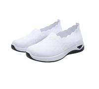 Generisch Outdoor Sports Shoes with Memory Foam Women's Slip On Trainers Without Laces Orthopaedic Shoes Breathable Comfortable Trainers Ultralight Casual Walking Shoes Non-Slip Leisure Shoes