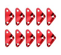Generisch Pack of 10 Triangle Tent Wind Rope Buckle | Paracord Tensioner Rope Tensioner - Camping Accessories Guy Rope Adjuster for Tarpaulin Canopy