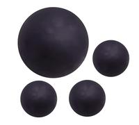 Generisch Pack of 4 Training Squash Balls - Highly Elastic Small Gummí Squash Balls | Highly Visible Sports Bouncy Balls for Beginners, Adults, Men and Women, Practice the Reaction