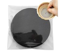 Generisch Pack of 50 Pot Drainage Mesh Pads, 7.5 cm Round Black Plant Pot Hole Covers, Polyester, Anti Soil Loss Bottom Mesh Mats for Planters & Bonsai, Gardening Drainage Screen Gift for Garden