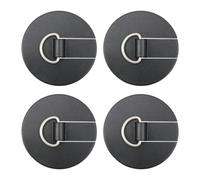 Generisch Paddle Board 4 Pack | PVC & Stainless Steel, 3.1 inches, Surfboard Kayak Repair Kit | Round Fixing Buckles for Backrest Strap Attachment | DIY Adhesive Mounting Hardware