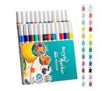 Generisch Paint Markers for Kids - PP | Fine Tip Pens - Supplies Craft Paints Waterproof Quick Drying | Paper, Ceramic, Stones, Backpacks