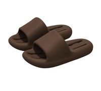 Generisch Pair of bath slippers for men, not for the shower at home, women, soft, leak-proof soles, for household trekking shoes men, coffee, 9 UK