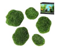 Generisch Palline Di Muschio Per Acquario - Decorazioni Artificiali Realistiche Per Vasche | Piante Di Muschio Sintetico Per Acquari, Paesaggi Acquatici, Ornamento Naturale Per Pesci E Tartarughe