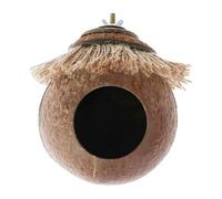 Generisch Parakeet Nest Bird - 4.72 Inch Coir Nest | Natural Chew Resistant - Parrot Birds Hamster Guinea Pig Game Environmentally Friendly Hanging for Cage Garden