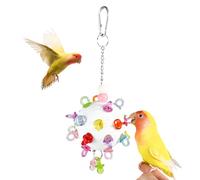 Generisch Parakeet Toy - 7 x 7 x 23 cm Large Bird Cage Toy Set, Colourful Chew Cage Accessories, Interactive Lovebird Toy Sets, Exciting Bird Activity Accessories for the Habitat,