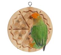 Generisch Parrot Toy - Wooden Toy with Removable Cork - Bird Cage Accessories - For Mental Promotion, Exercise, Preventing Boredom, Care of the Beak, Species-Appropriate