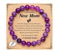 Generisch Partner Leather Bracelet for Expecting Mothers for the First Time Knotted Bracelet, A, Plastic, No Gemstone