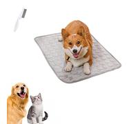 Generisch Paw Frost Cooling Mat for Dogs and Cats, Paw Frost Ice Cooler Fabric Self-Cooling Pet Washable Cooling Mat for Summer Home, Car, Garden or On the Go (Grey, L 70 x 55 cm)