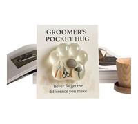 Generisch Paw Print Bag, Pet Grooming Keepsake with Card, Inspirational Keepsake, For Family, Friends, Women, Men, Adults, Girls