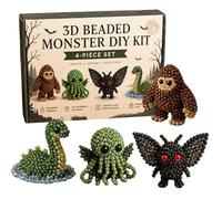 Generisch Pearl Animals, Realistic Craft Decoration with Step-by-Step Instructions - Pearl Animals, for Teaching Activities, DIY Projects, Jewellery, Holiday Decoration and Party