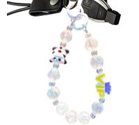 Generisch Pearl Phone Chain, Pearl Phone Strap | Panda for Phone Keys, Keychains, Purses, Bags, Backpacks, Handmade Colorful Bead
