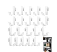 Generisch Pegboard Hooks | Pack of 20 Hangers, J Shape Pegboards | For Workshop Garage Home Storage Organisation Wall Tool Jewellery Order