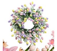 Generisch Peluche Phoque - 38 cm Spring Egg Holiday Decoration - Easter Wreath with Colourful Eggs for Outdoor Use, Pour Filles Garçons Chambre Bureau Canapé Fêtes Anniversaire Noël