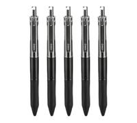 Generisch Pen Black, Pen Black Ink - Pack of 5 Retractable Smooth Writing Pens | Portable Student Learning Pens for Girls, Students, Teachers