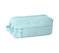 Generisch Pencil Case, Double Layer Stationery Bag with Carry Handle, Oxford Fabric with Carry Handle, for Children, Teenagers, Women, Men, School, College, On the Go, Blue sea, Siehe Beschreibung