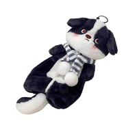 Generisch Pencil Case | Large Volume Stationery Storage Bag - Plush Animal Pencil Case for School University Teaching Travel Office Eraser Ruler Marker Lipsticks Earphones, Border collie, Siehe