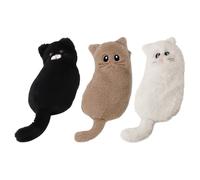 Generisch Pencil Case - Plush Cartoon Cat Shape School Organizer | School Pencil Case for Girls Teens College Office Travel Stationery, White, see description, See description