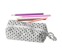 Generisch Pencil Case, Soft Dot Large Capacity - Cute Pen Bag, for Girls and Markers and Colouring Pencils Home Use Teaching Classroom Travel, black, Siehe Beschreibung, See description