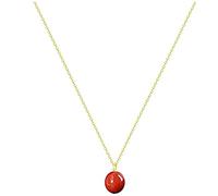 Generisch Pendant Reflector Triangle Carnelian Round Crystal for Women Silver Carnelian Necklaces Pendant Silver Chain with Pendant, Plastic, No gemstone