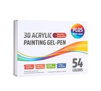 Generisch Penne A Gel Per Colorare - Marcatori Retrattili Per Tessuti Con Punta Da 1.0 mm, Set Di Penne Acriliche Multicolori | Per Scuola Creazioni Schizzi Scrittura Disegno E