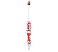 Generisch Pens with Beads, Ball-Shaped Ballpoint Pen with Beads, Jewellery Making Accessories and School Stationery for Teachers, Students, Crafts, Drawing, Notes, Journaling, Classrooms and