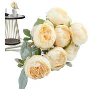 Generisch Peony Artificial Flowers, Faux Peony Flowers - 7 Heads Flower Arrangements - Table Centrepieces, Wedding Home, Vase, Household Supplies for Home