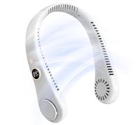 Generisch Personal Fan, Bladeless Fan Personal, Bladeless, Rechargeable, Headphone Design, USB Powered Fans for Men and Women, 5 Speeds