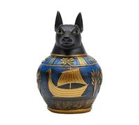 Generisch Pet Cremation Urn Egyptian Resin Spiritual Jar | Memorial Box for Remembering Pets for Reminder Loss Home Mourning Desk Honor Treasure Precious