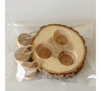 Generisch PET Interactive Snuffle Logic Game - Wooden Snuffle Toys for Hamsters, Educational Pet Puzzle, Interactive Treat Hiding Game for Rabbits, Gerbils