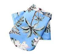 Generisch Pet Summer T Shirts, Hawaiian Style Flower Dog Shirt, Printed Pet T Shirts, Breathable Cool Clothing, Beach, Coastal Puppy Shirt, Sweatshirt for Small Puppies (Sky Blue, XL)