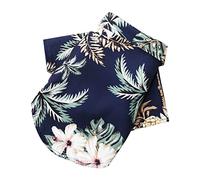 Generisch Pet Summer T Shirts, Hawaiian Style Flower Dog Shirt, Printed Pet T Shirts, Breathable Cool Clothing, Beach, Coastal Puppy Shirt, Sweatshirt for Small Puppies (Navy, L)