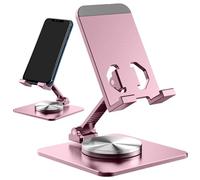 Generisch Phone Stand Holder, Desk Phone Holder Stand, Portable, Foldable Mobile Phone Stand, 360 Degree Rotating Mobile Phone Stand, Adjustable Metal Mobile Phone Holder for Home