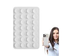 Generisch Phone Support with Double Suction Cup - Portable Silicone Custard | Secure Support for Smartphones for Film Streams, Video Conferencing, Social Media, Selfie Recording, Device
