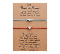 Generisch Phrases Charms Beads Classic Bracelet Set 2 Day Back To School Bracelets Mom And Me Bracelets Mother Daughter Girls Boys 4 And Couple Choice In Rings, one size, CCB