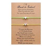 Generisch Phrases Charms Beads Classic Bracelet Set 2 Day Back To School Bracelets Mom And Me Bracelets Mother Daughter Girls Boys 4 And Couple Choice In Rings, one size, CCB