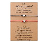 Generisch Phrases Charms Beads Classic Bracelet Set 2 Day Back To School Bracelets Mom And Me Bracelets Mother Daughter Girls Boys 4 And Couple Choice In Rings, one size, CCB